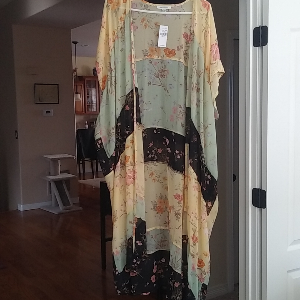 Long Floral Kimono